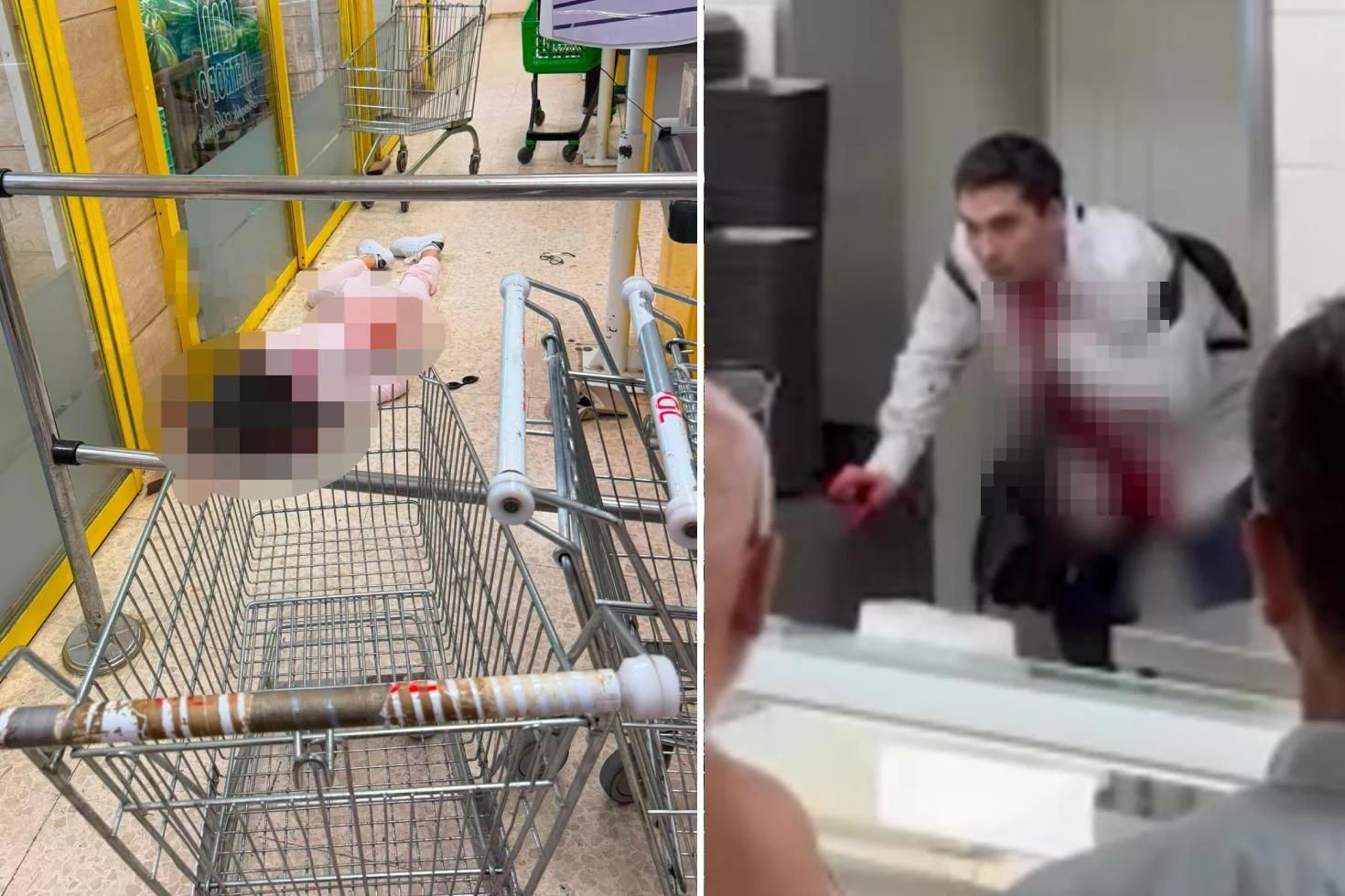 Eski sevgilisini bıçaklayıp kendi boğazını kesti: Dehşet anları kamerada
