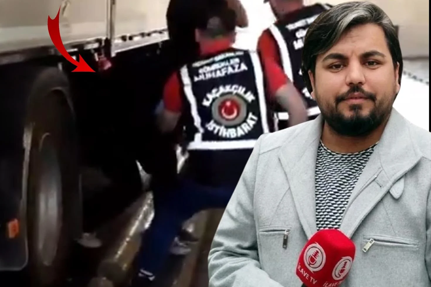 Yurt dışı çıkış yasağı bulunan Youtuber Arif Kocabıyık, tır dorsesinin altında yakalandı