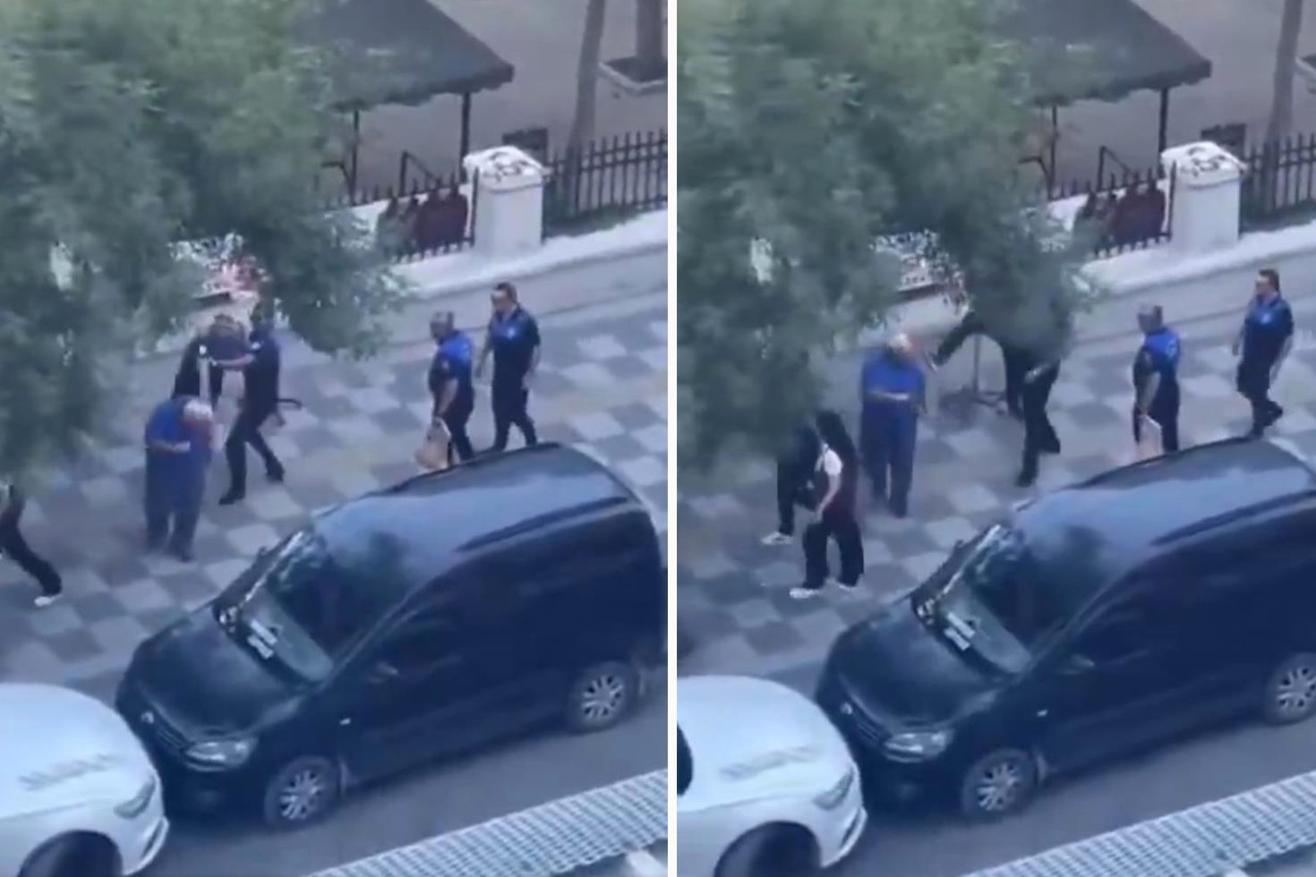 Zabıtalar, engelli adamı tekme tokat dövdü