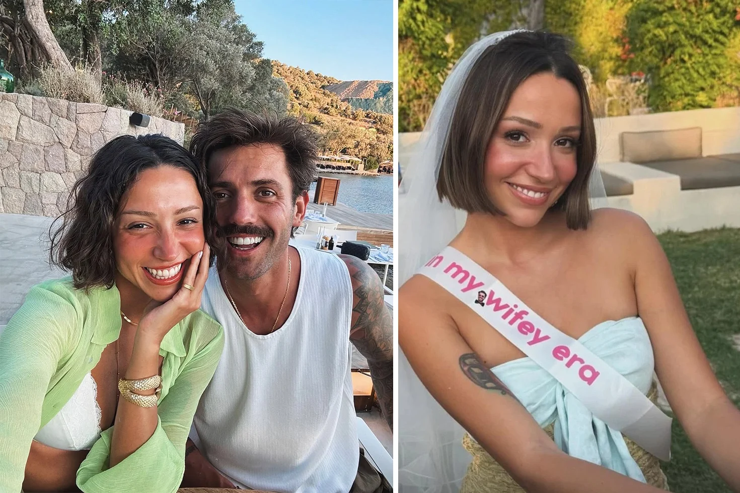 Zeynep Bastık bekarlığa veda etti! Duvağındaki o detay dikkat çekti