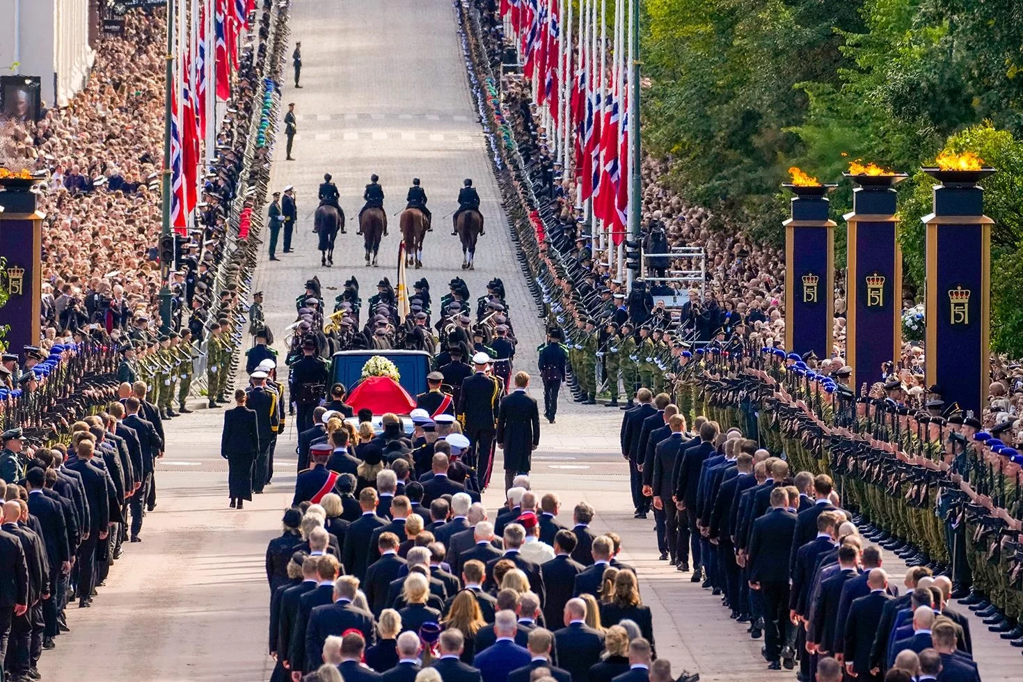 Norveç Kralı 5. Harald için Oslo’da cenaze töreni düzenlendi