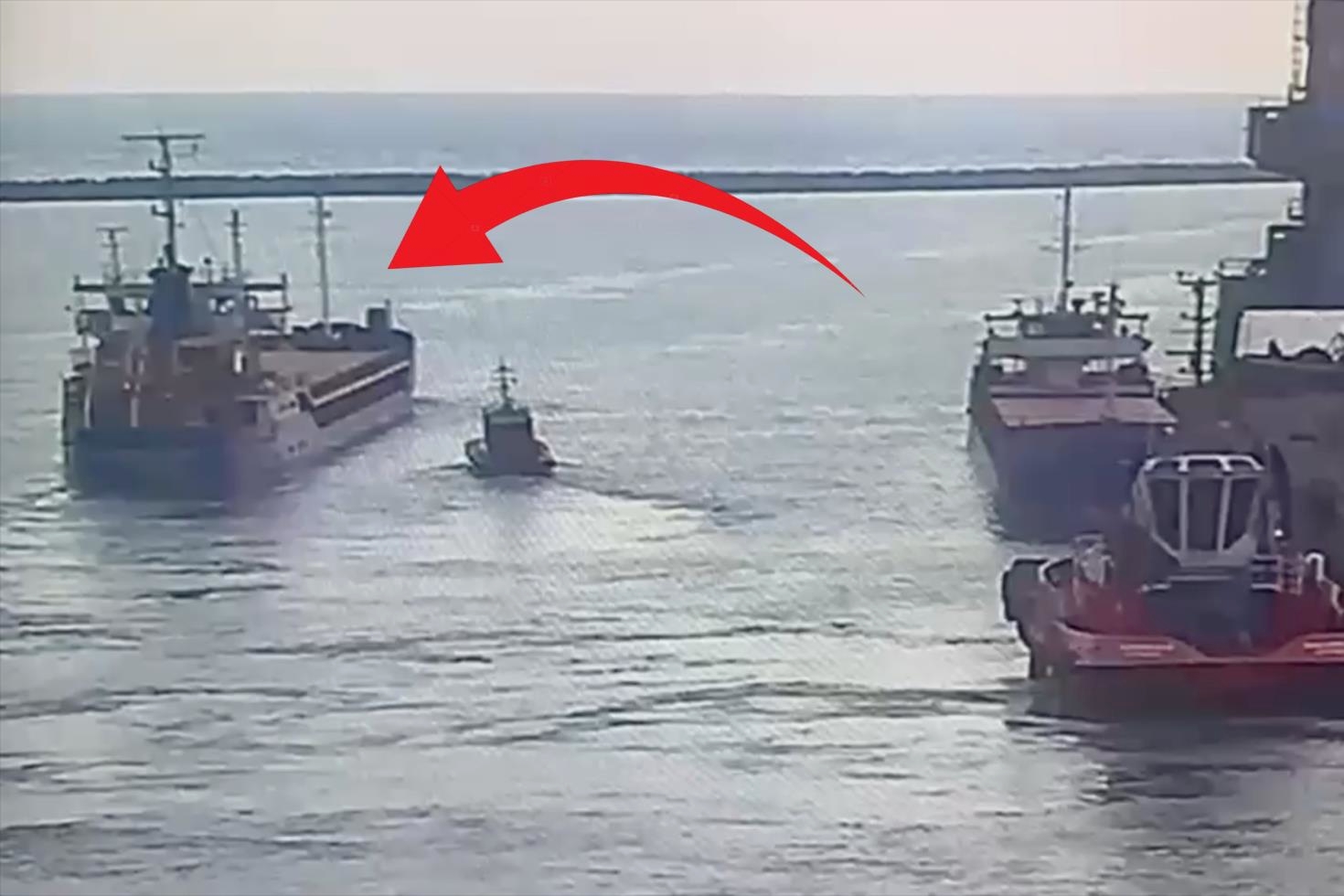 Marmara’da batan geminin limandan ayrıldığı anlar ortaya çıktı