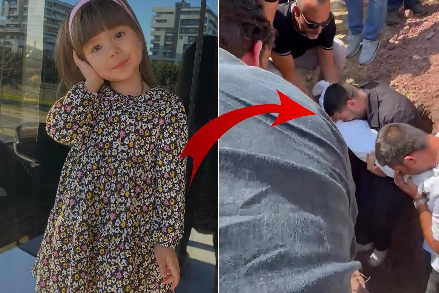 Bir babanın en ağır vedası! 4 yaşındaki kızına son kez sarıldı