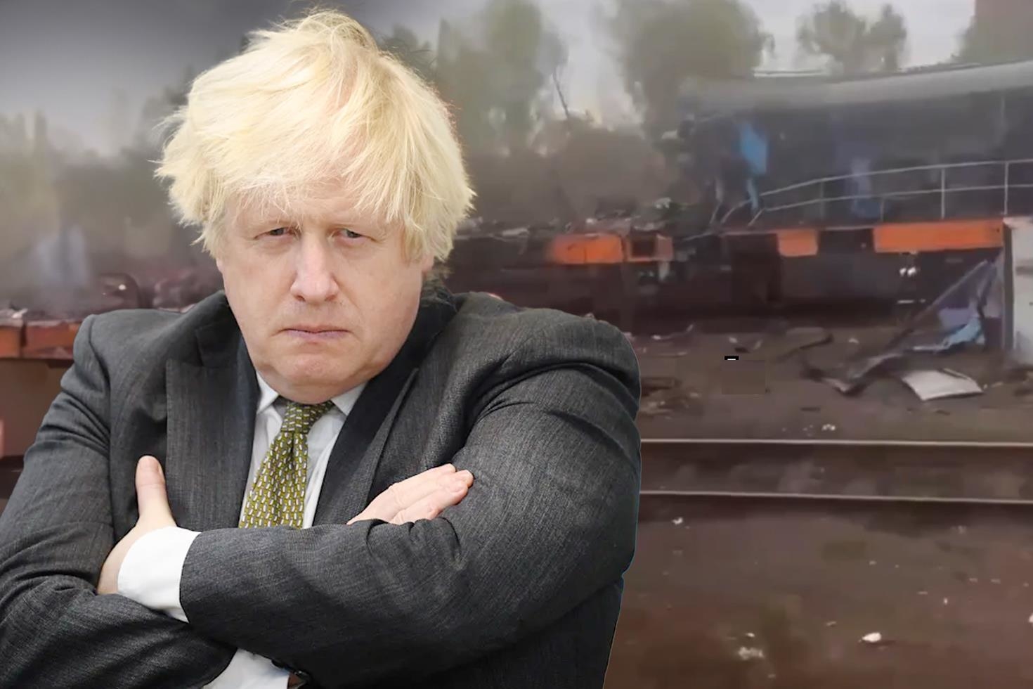 Rus İHA’sı Polonya sınırında treni vurdu! Boris Johnson kıl payı kurtuldu