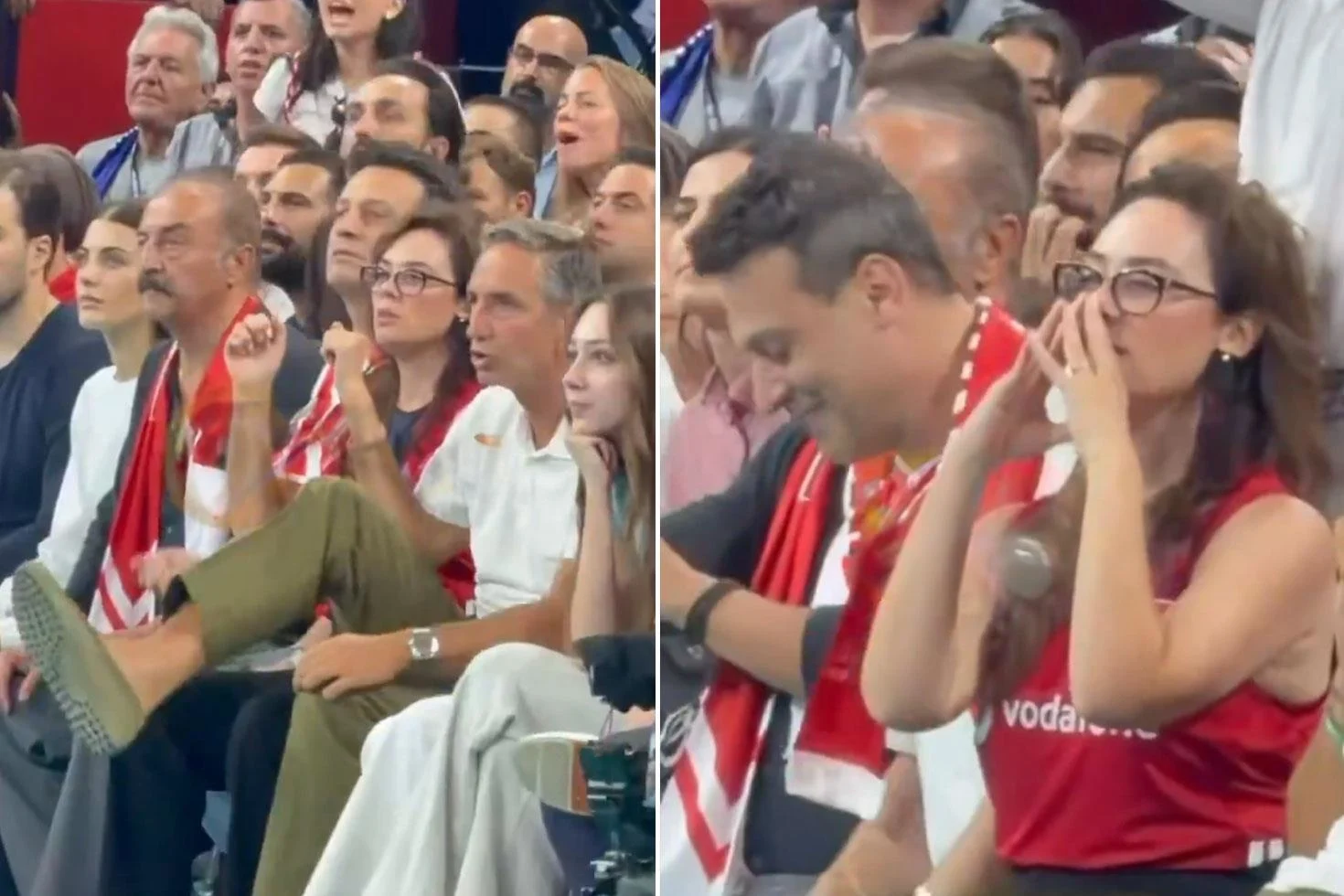Yılmaz Erdoğan, Demet Evgar ve Rıza Kocaoğlu yerinde duramadığı anlar