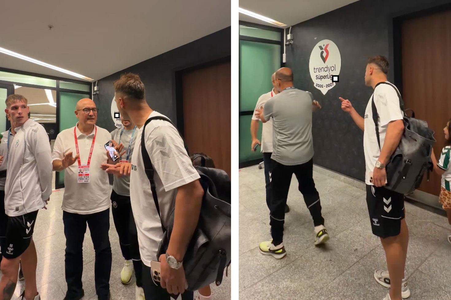 Maçtan saatler sonra ortaya çıktı! İşte Deniz Türüç’ün TFF yetkilisiyle tartıştığı anlar