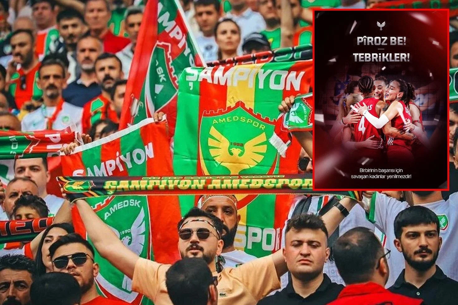 Amedspor’dan Filenin Sultanları’na Kürtçe ve Türkçe tebrik