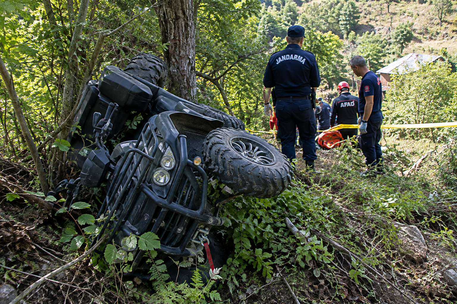 Artvin’de devrilen ATV’nin sürücüsü hayatını kaybetti