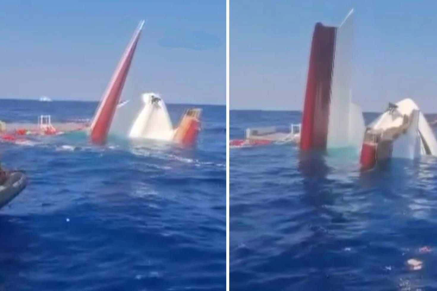 Girne’de batan geminin yeni görüntüleri ortaya çıktı