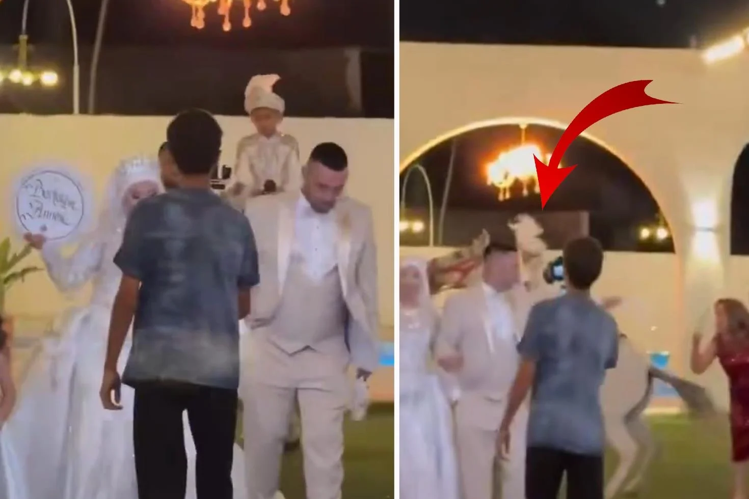 At, sünnet çocuğunu üzerinden attı