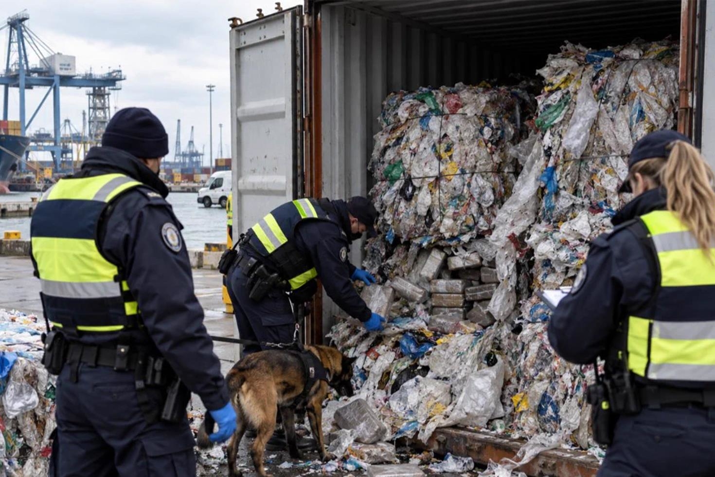 Limani Ayaga Kaldiran Baskin Plastik Atiklardan 39 Ton Kokain Cikti 20236073 86 Jpg