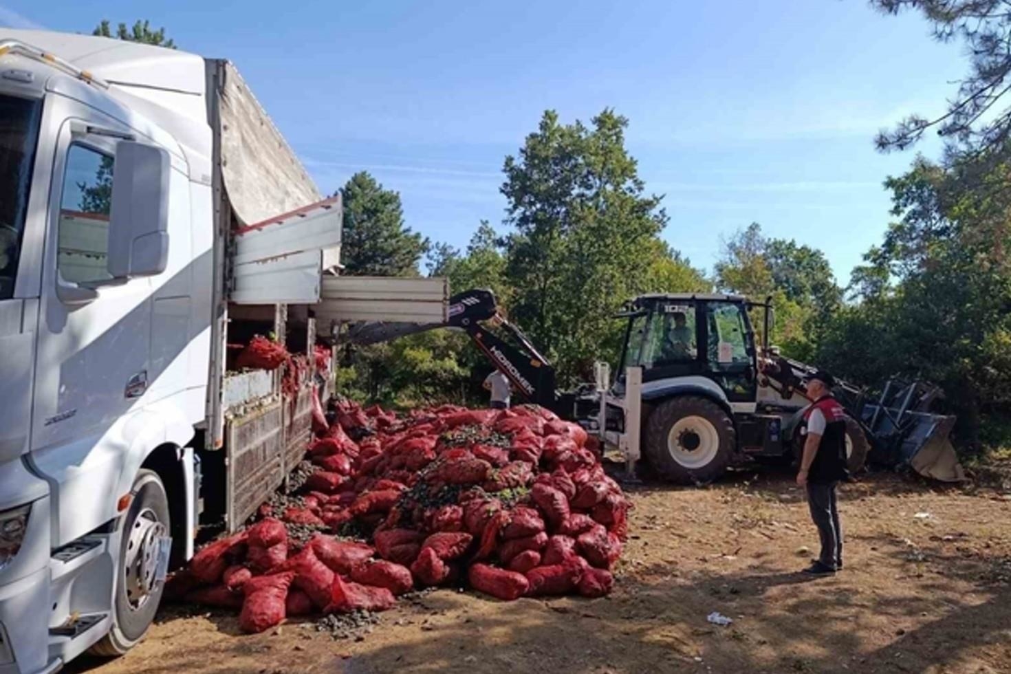 Bursa’da nakil belgesi olmayan 8 ton midye ele geçirildi: Tamamı imha edildi