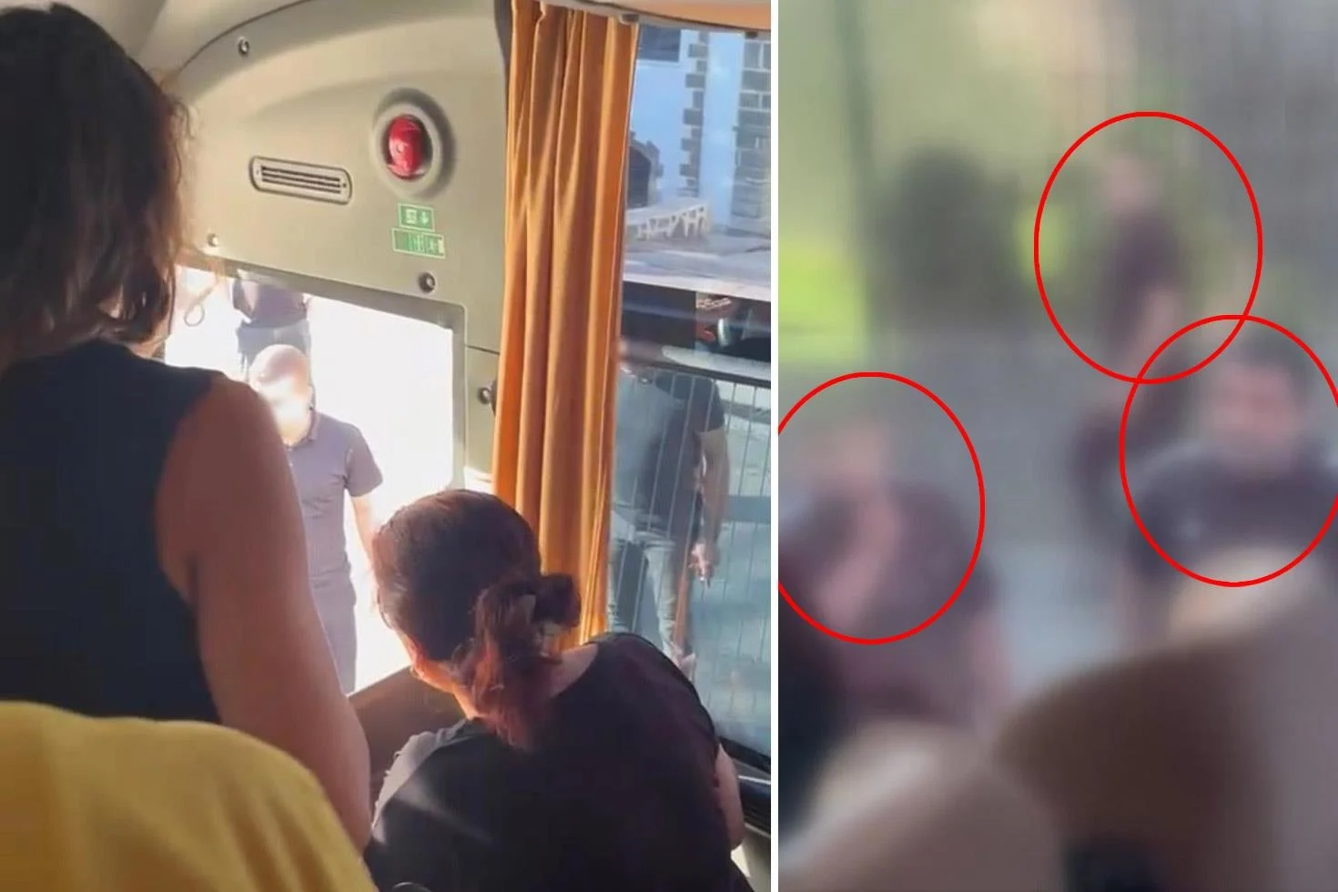 Diyarbakır’da korku dolu anlar! Sağlık personelini taşıyan otobüsün önünü kesip camları yumrukladılar