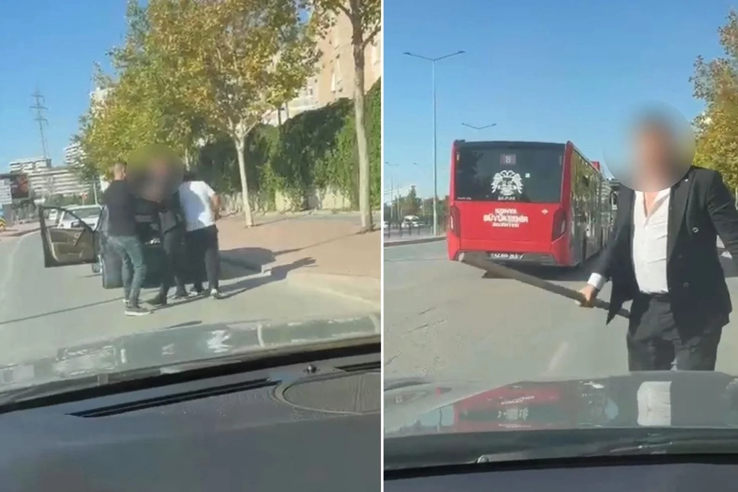 Trafikte tartıştığı sürücüye sopayla saldırmaya kalkışan kişiye 380 bin TL ceza kesildi