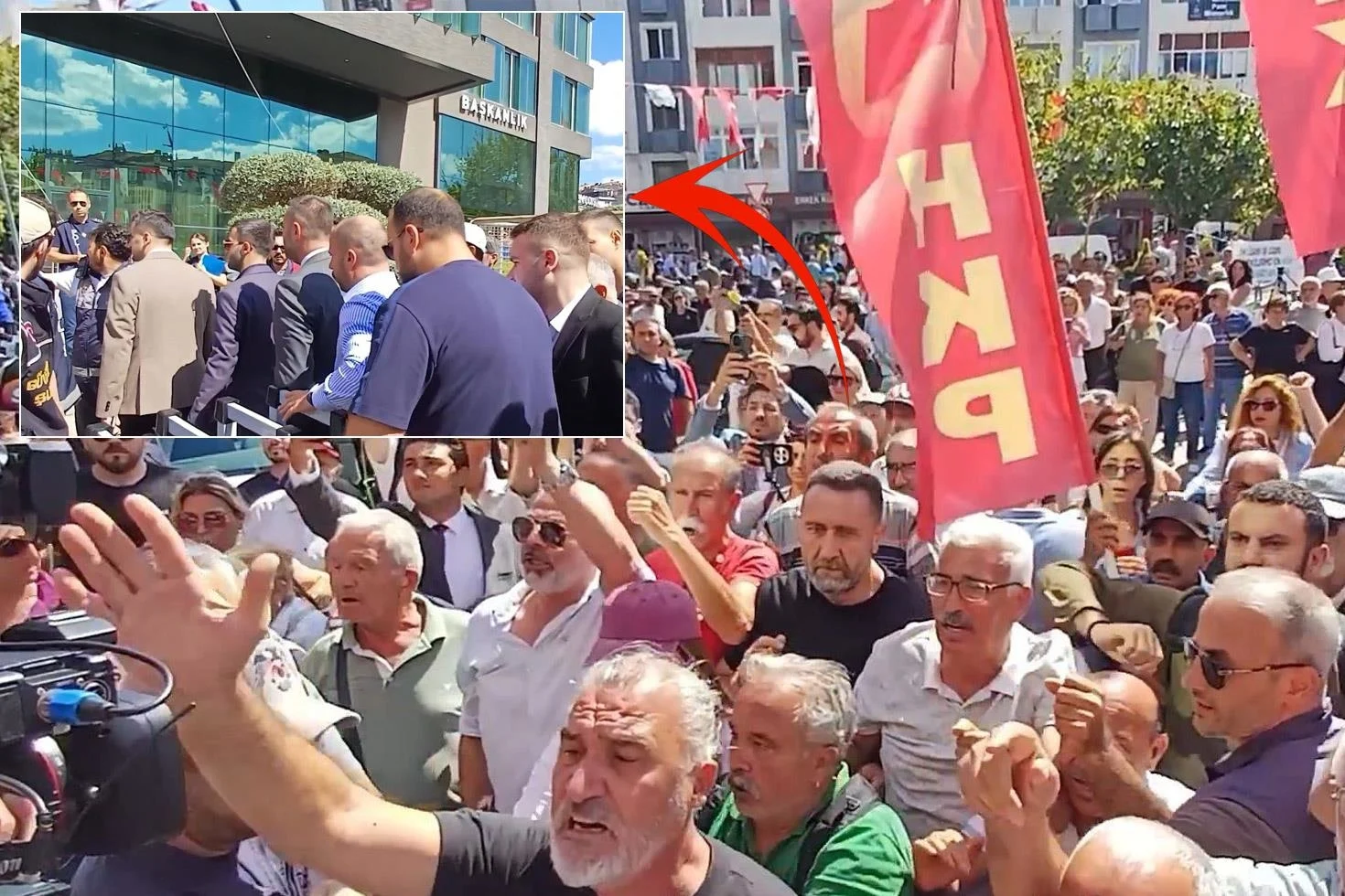 Üsküdar’da gergin dakikalar! Seçim bitti, AK Partililer belediye binasına koştu