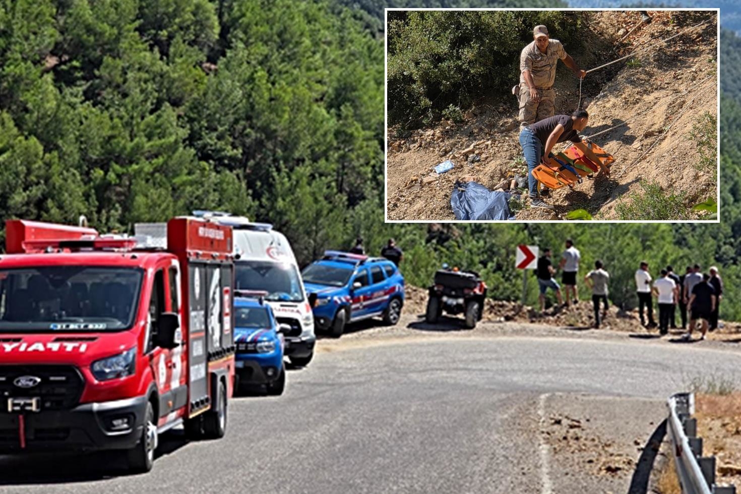 Hatay’da uçuruma yuvarlanan motosikletin sürücüsü hayatını kaybetti